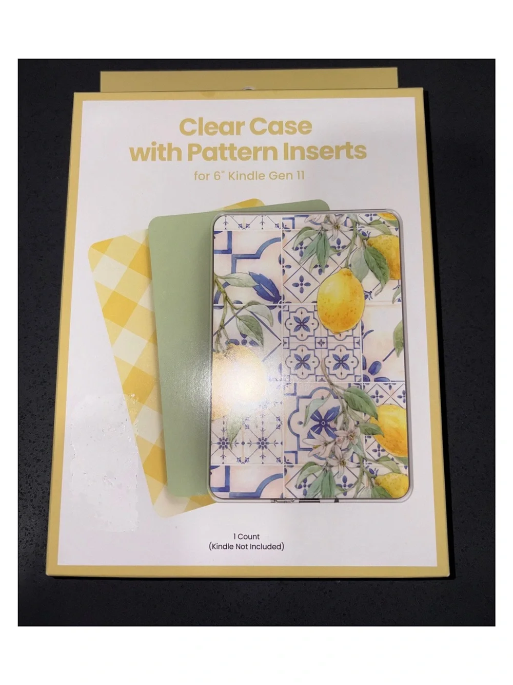 Kindle 6” (11th Gen) Clear Case + Pattern Inserts